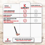KUNSTIFY Wachsfackeln 10er Set mit 45 Min Brenndauer – Outdoor Fackeln mit Tropfenschutz – Bild 7