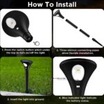 Ainostone Solarleuchten 3er Set mit Bewegungsmelder – Warmweiss Gartenbeleuchtung IP65 – Bild 7