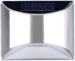 Lunartec 4er-Set Solar-LED-Wandleuchte mit Lichtsensor – Edelstahl IP44 für Aussen – Bild 8