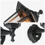 HOFTRONIC Huron LED-Wandleuchte mit Bewegungsmelder – IP44 Aussenleuchte E27 Schwarz – Bild 10