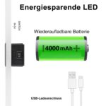 SURPALIG LED Wandleuchte 4000mAh Akku – Dimmbar mit USB Aufladung für innen – Bild 5