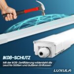 LUXULA LED Feuchtraumleuchte 120 cm, 32W, 3680 lm – Robuste Deckenleuchte für Werkstatt & Keller – Bild 6