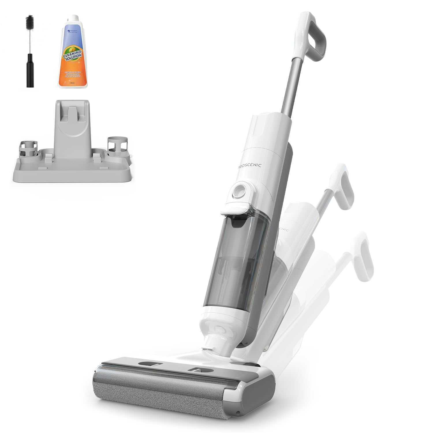 Proscenic F10 Ultra Nass-Trockensauger – 3-in-1 Saugwischer mit 60 Min Akku für Hartböden