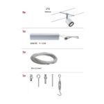 Paulmann Wire System TubeLED 5x4W – LED Seilleuchte Deckenleuchte Chrom matt – Bild 3
