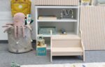Kindsgut Holztritt 2-stufig Sand – Tritthocker aus Holz für Kinder – Bild 4