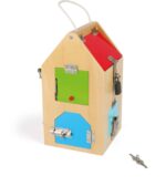 small foot Schlosshaus aus Naturholz – Motorik-Spielzeug mit 7 Schlössern für Kinder ab 3 Jahren – Bild 8