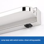 Talwei Spiegelleuchte 42cm 9W Naturweiß – LED Badlampe IP44 Wasserdicht Edelstahl – Bild 3