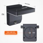 K-Bright 20W LED-Aussenleuchte mit Bewegungsmelder – IP65 Wandlampe Anthrazit für Garten & Haustür – Bild 6