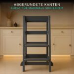 ALAVYA HOME NEO Lernturm Anthrazit – 3-fach höhenverstellbar, bis 70 kg belastbar – Bild 5
