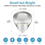 Bigzom 10er Set LED Terrasseneinbaustrahler warmweiss – IP67 Bodeneinbau für Aussen & Innen – Bild 3