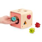 Battat Zählen & Sortieren Würfel – Holz-Formensortierspiel mit 10 nummerierten Formen ab 1 Jahr – Bild 10
