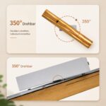 ZMH LED Wandleuchte 50 cm Holz – 8W Warmweiss indirekt für Schlafzimmer & Flur – Bild 5