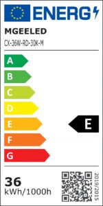 MGEELED LED Deckenleuchte 36W 4300LM 3000K – Energiesparend für Badezimmer & Wohnräume Ø23cm – Bild 10