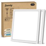 zemty 2er-Pack LED-Deckenleuchte 22cm – 2100lm, 3 Farbtemperaturen, Wasserfest für Küche & Bad