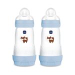 MAM Easy Start Babyflasche 260 ml 2er-Set – Anti-Kolik System für gemischtes Stillen