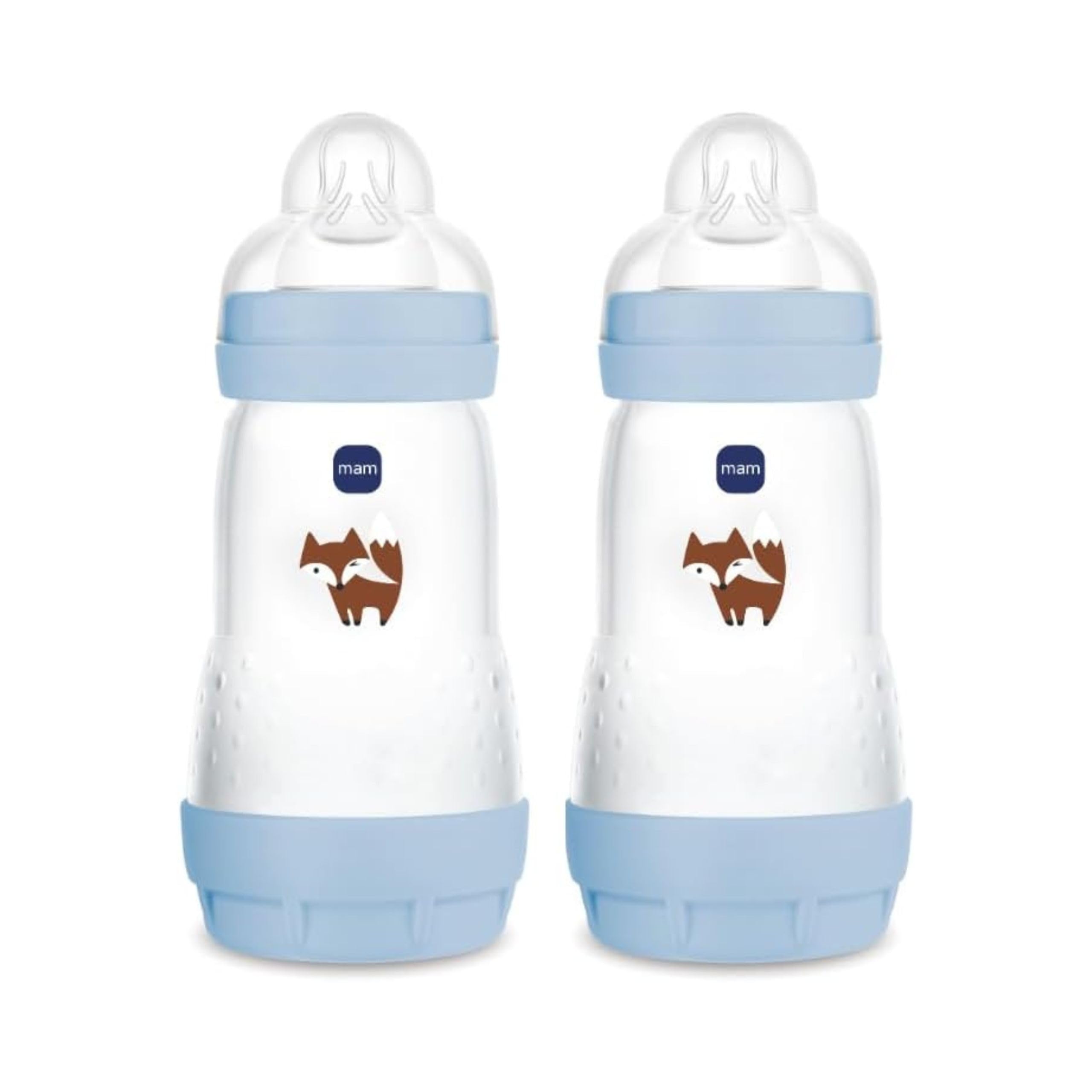 MAM Easy Start Babyflasche 260 ml 2er-Set – Anti-Kolik System für gemischtes Stillen
