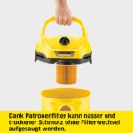 KÄRCHER WD 2 Plus Nass-/Trockensauger 1000 W – Vielseitig für Haus, Werkstatt & Auto – Bild 3