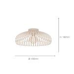 EGLO Mogano 3 Deckenlampe Ø 43 cm – Käfigdesign mit E27 Fassung für Wohnzimmer & Schlafzimmer – Bild 2