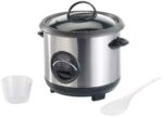 Rosenstein & Söhne Reiskocher 0,6 L – Edelstahl Mini Kocher mit Warmhaltefunktion