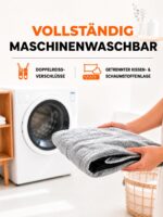 Upvilla Orthopädisches Hundebett XL – Waschbares Hundesofa mit Eierförmigem Wellenschaum – Bild 7