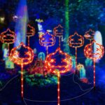 5er-Set Halloween Kürbis Solarleuchten – Wasserfeste Gartenleuchten mit 8 Lichtmodi – Bild 6