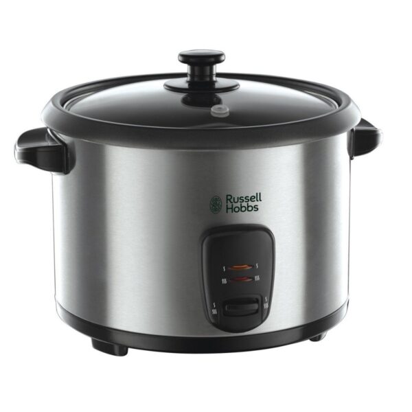 Russell Hobbs Reiskocher 1,8 L mit Dampfgar-Einsatz – Warmhaltefunktion & Glasdeckel