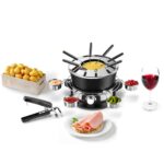 CUSIMAX Elektrisches Fondue-Set 1300W – 2L Antihaft-Topf mit 8 Gabeln & Zubehör – Bild 4