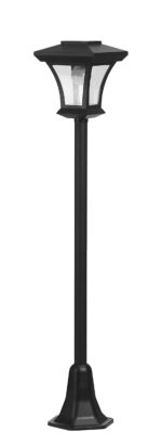 Bonetti Solar Gartenlaterne 120 cm – LED Straßenlaternen-Design mit Lichtsensor & Warmweiss