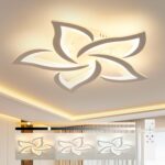 OTREN LED Deckenlampe 60 cm, 48W Dimmbar mit Fernbedienung – Blütendesign für Wohnzimmer & Schlafzimmer