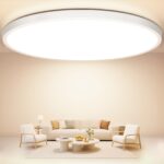 Swoieltr LED-Deckenleuchte Ø30cm, 24W, 2400lm – Ultradünn & Energiesparend für alle Räume