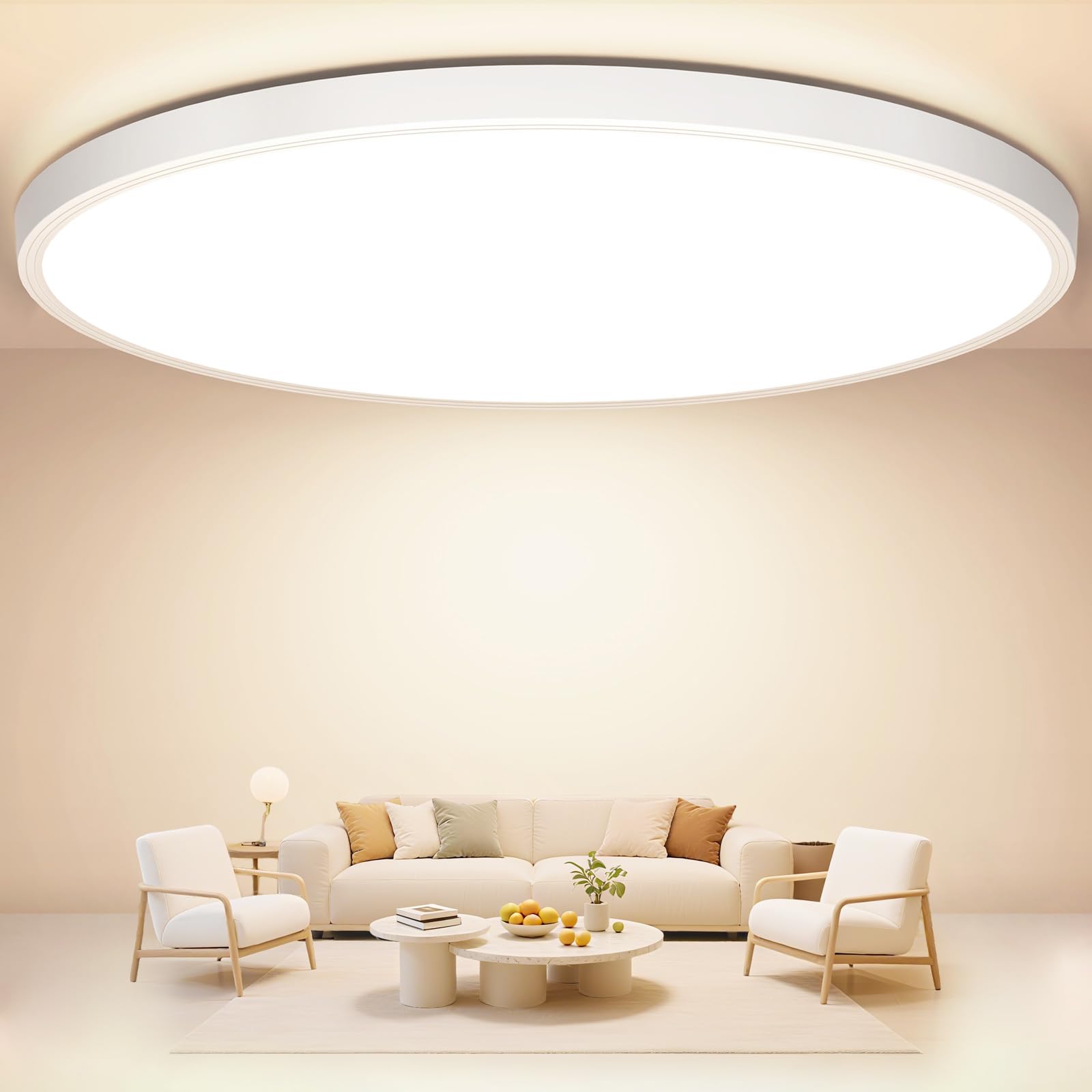 Swoieltr LED-Deckenleuchte Ø30cm, 24W, 2400lm – Ultradünn & Energiesparend für alle Räume