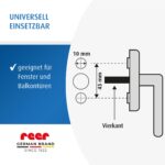 Reer WinLock Fenstersicherung für Balkontüren – Kindersichere Verriegelung, 3 Stück – Bild 7