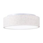 Zedelmaier Deckenlampe Ø38cm mit Leinenstoff – Moderne Deckenleuchte für alle Räume