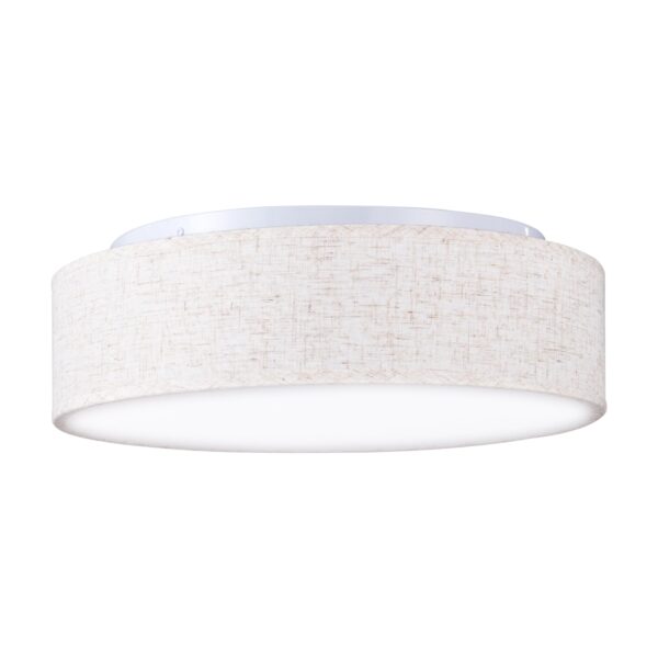 Zedelmaier Deckenlampe Ø38cm mit Leinenstoff – Moderne Deckenleuchte für alle Räume
