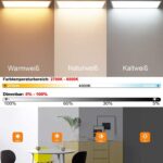 Aimosen LED Deckenleuchte 100x25 cm dimmbar – 28W Rechteck Panel mit Fernbedienung & Farbtemperatur – Bild 2