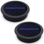 Solar Ersatzdeckel 10,5 cm mit 1200mAh & IP44 – Warmweiss Solarleuchte für Garten
