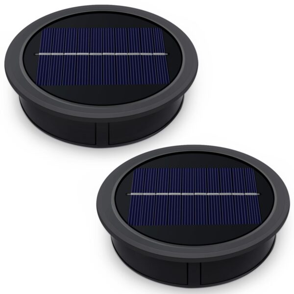 Solar Ersatzdeckel 10,5 cm mit 1200mAh & IP44 – Warmweiss Solarleuchte für Garten