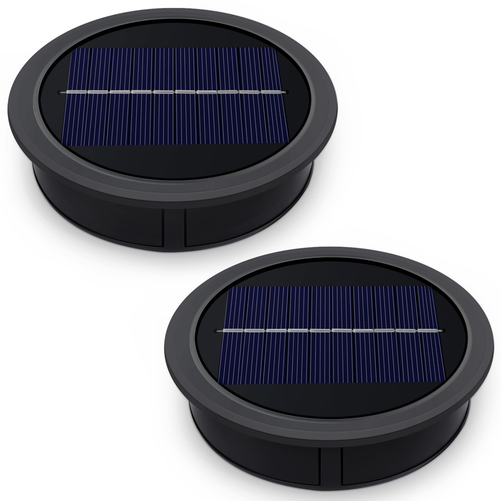 Solar Ersatzdeckel 10,5 cm mit 1200mAh & IP44 – Warmweiss Solarleuchte für Garten