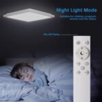 BLNAN 24W RGB LED Deckenleuchte Dimmbar – Moderne Panelleuchte mit Fernbedienung für jeden Raum – Bild 5
