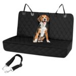 QWORK Autoschondecke Rücksitz – Wasserdichter Sitzbezug für Hunde & Haustiere