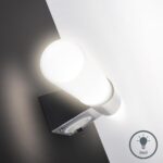 B.K.Licht Spiegelleuchte Bad 44,5cm mit Steckdose & LED – Chromoptik Badezimmerlampe – Bild 6