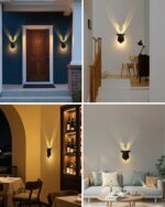 Fuloon Hirschschatten LED Wandleuchte mit Fernbedienung – Dimmbar & Wiederaufladbar – Bild 6