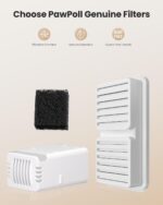 PawPoll Katzenbrunnen Filter Set – 12er Pack Kohle- & Schaumstofffilter für 3.2L Brunnen – Bild 4