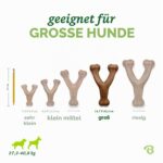 Benebone Wishbone Kauspielzeug L – Langlebiger Hundeknochen mit echtem Speck für aggressive Kauer – Bild 4