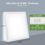 LEZOE LED Deckenleuchte 24W mit Radar-Bewegungsmelder – Dimmbar & 3 Farbtemperaturen – Bild 8