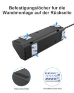 Vipwell Ecksteckdose 9in1 mit 5 Steckdosen & 4 USB (2x USB-C) – 3680W Steckdosenleiste mit Kindersicherung – Bild 8