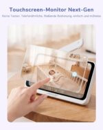 jeeber Babyphone 6.5" Touchscreen mit 4MP Kamera, 5X Zoom & App – Videoueberwachung – Bild 3