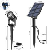 T-SUN Solar Gartenleuchte 2er Set – IP65 Solarstrahler mit Auto-on/off für Gärten – Bild 3