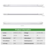 TONFFI LED Feuchtraumleuchte 115cm 36W 4100lm – IP65 Nassraumleuchte für Garage & Werkstatt – Bild 8