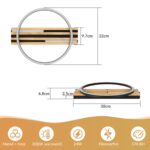 GBLY LED Deckenleuchte 38cm Holz – 24W Warmweiss 3000K für Wohnzimmer & Schlafzimmer – Bild 2